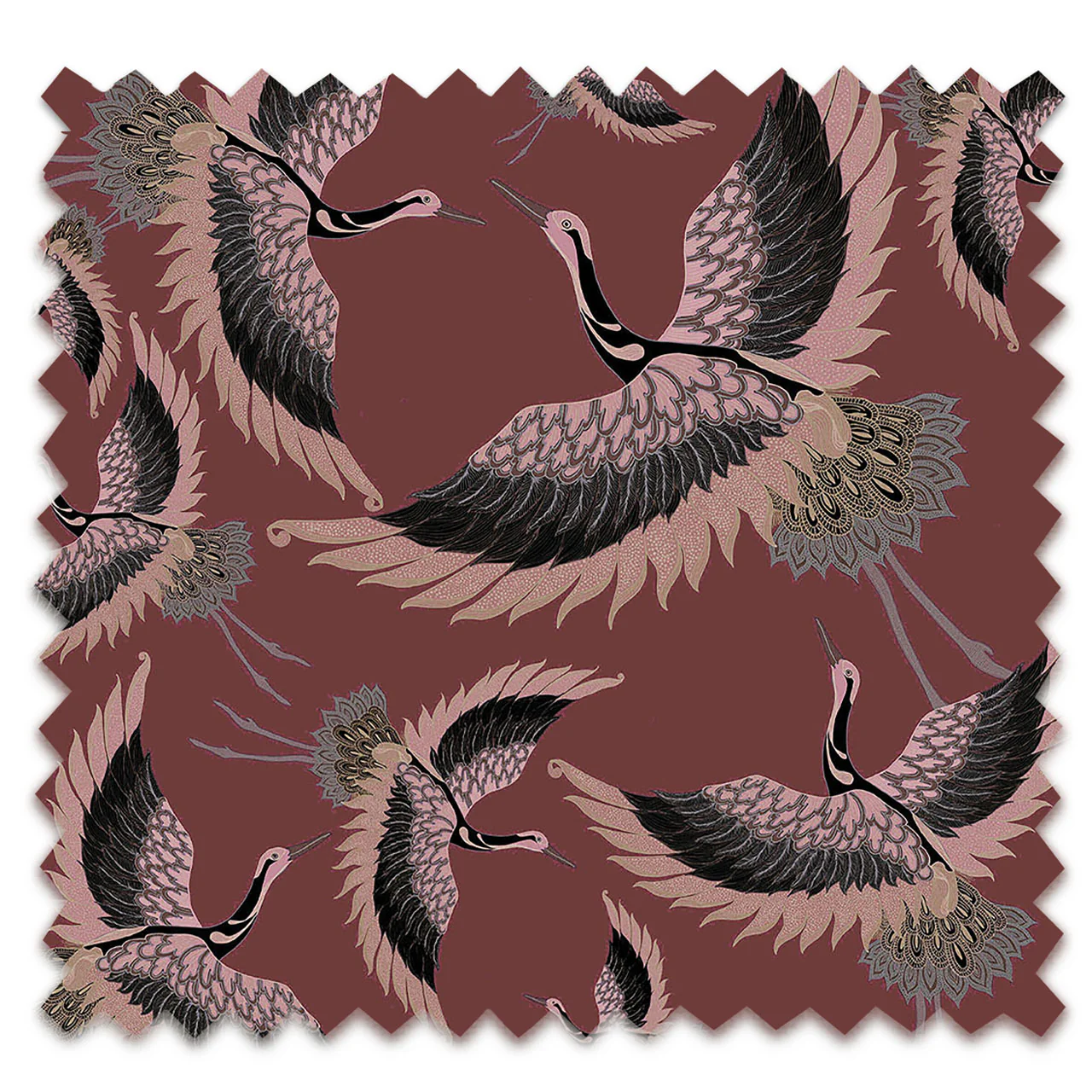 Pachamama Mahogany Velvet Fabric - Image 2