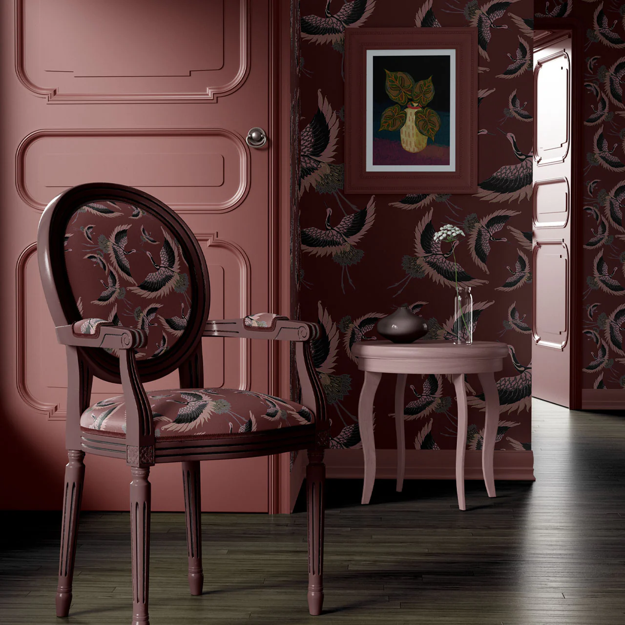 Pachamama Mahogany Wallpaper Sample - Image 3