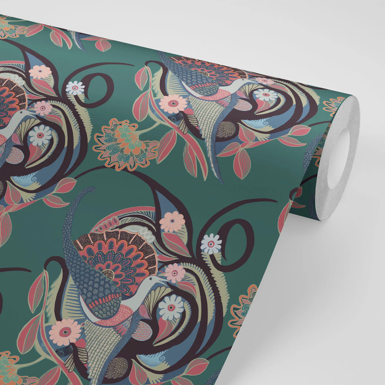 Phoenix Fern Wallpaper Sample - Image 3