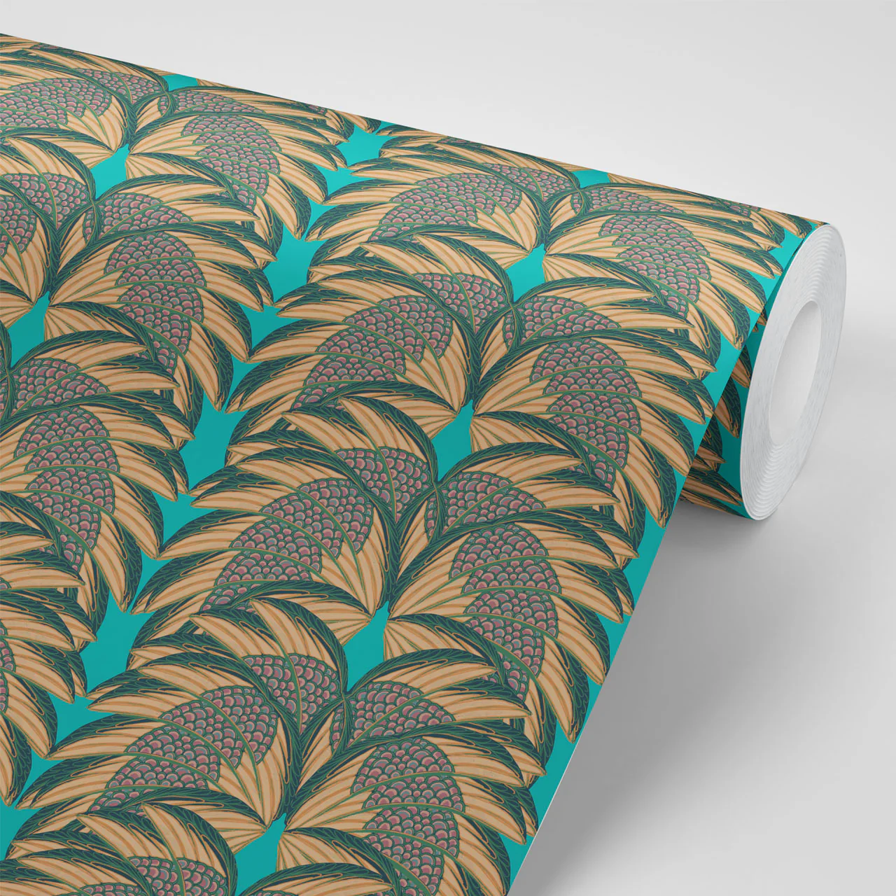Plume Aqua Wallpaper - Image 3