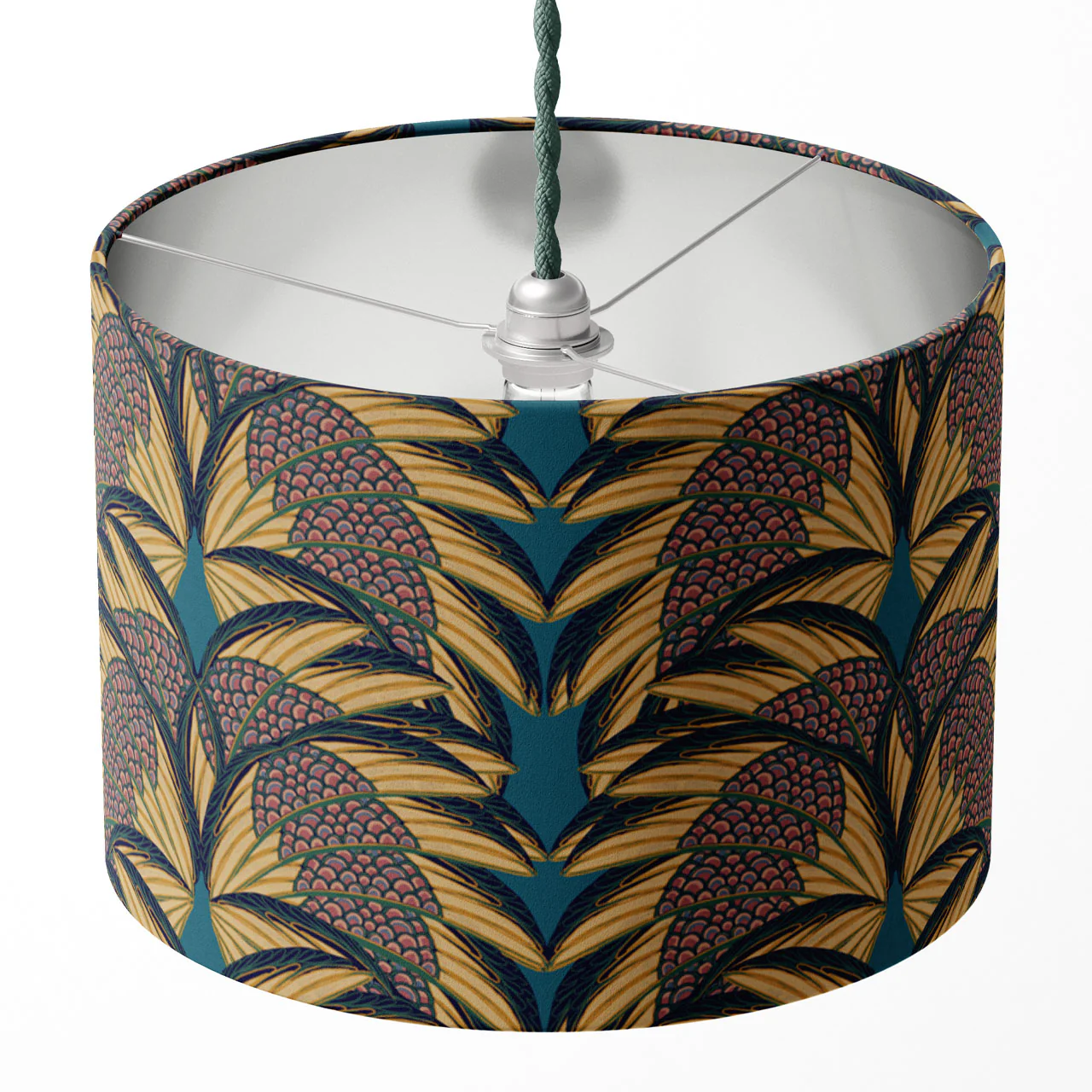 Plume Indigo Drum Lampshade - Image 3