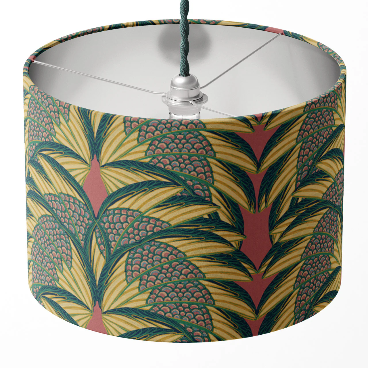 Plume Rose Drum Lampshade - Image 3