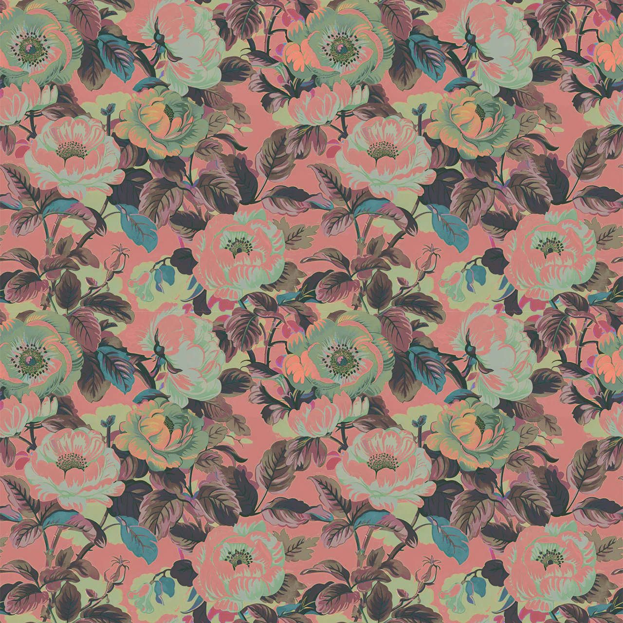 Rococo Roses Posy Wallpaper - Image 3