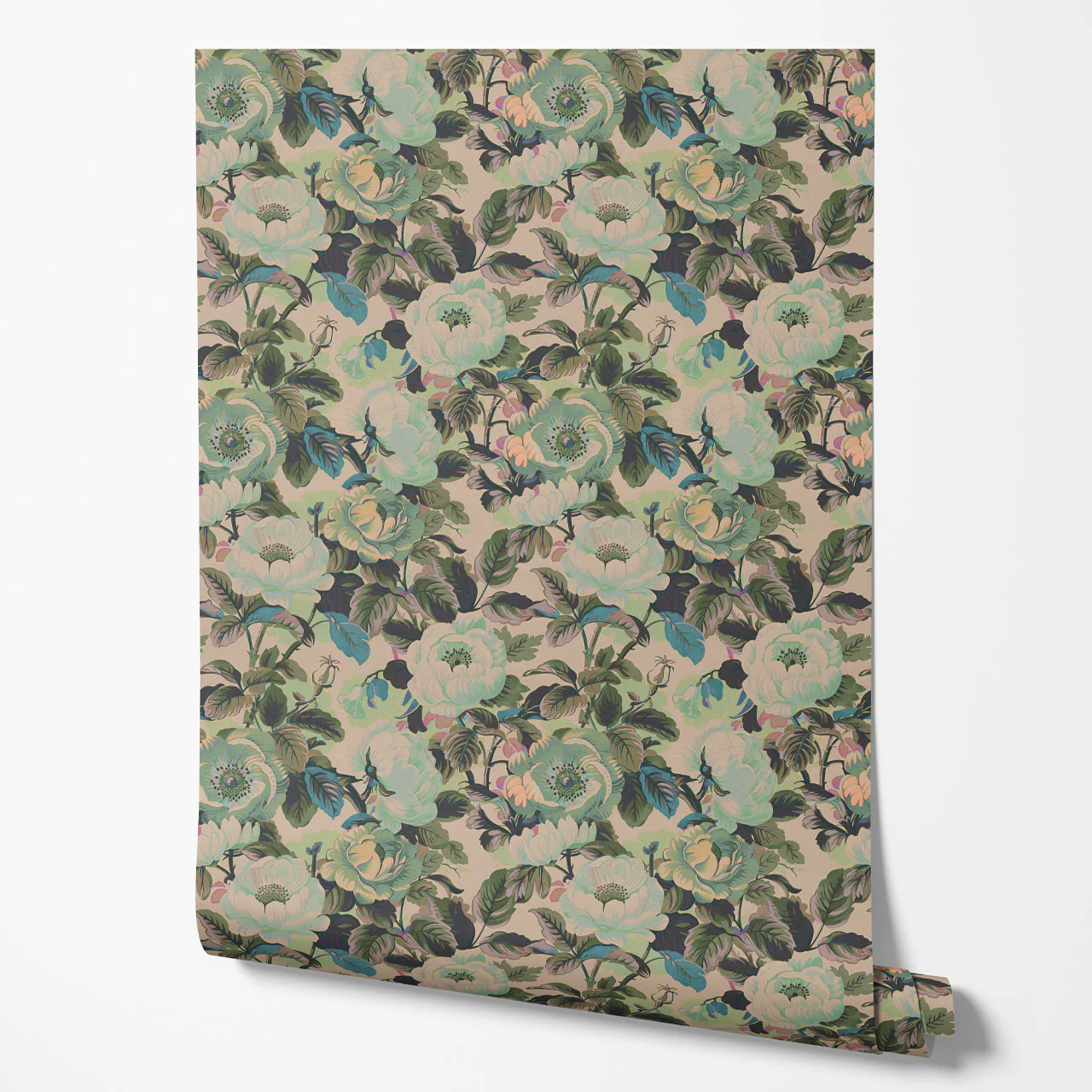 Rococo Roses Sage Wallpaper - Image 5