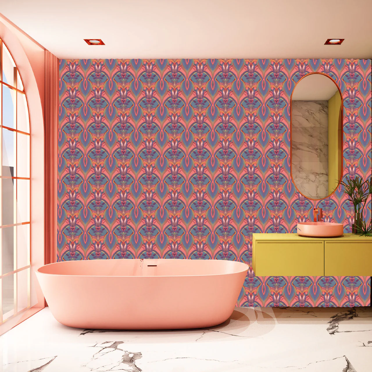 Soltar Dusky Pink Wallpaper Sample - Image 6