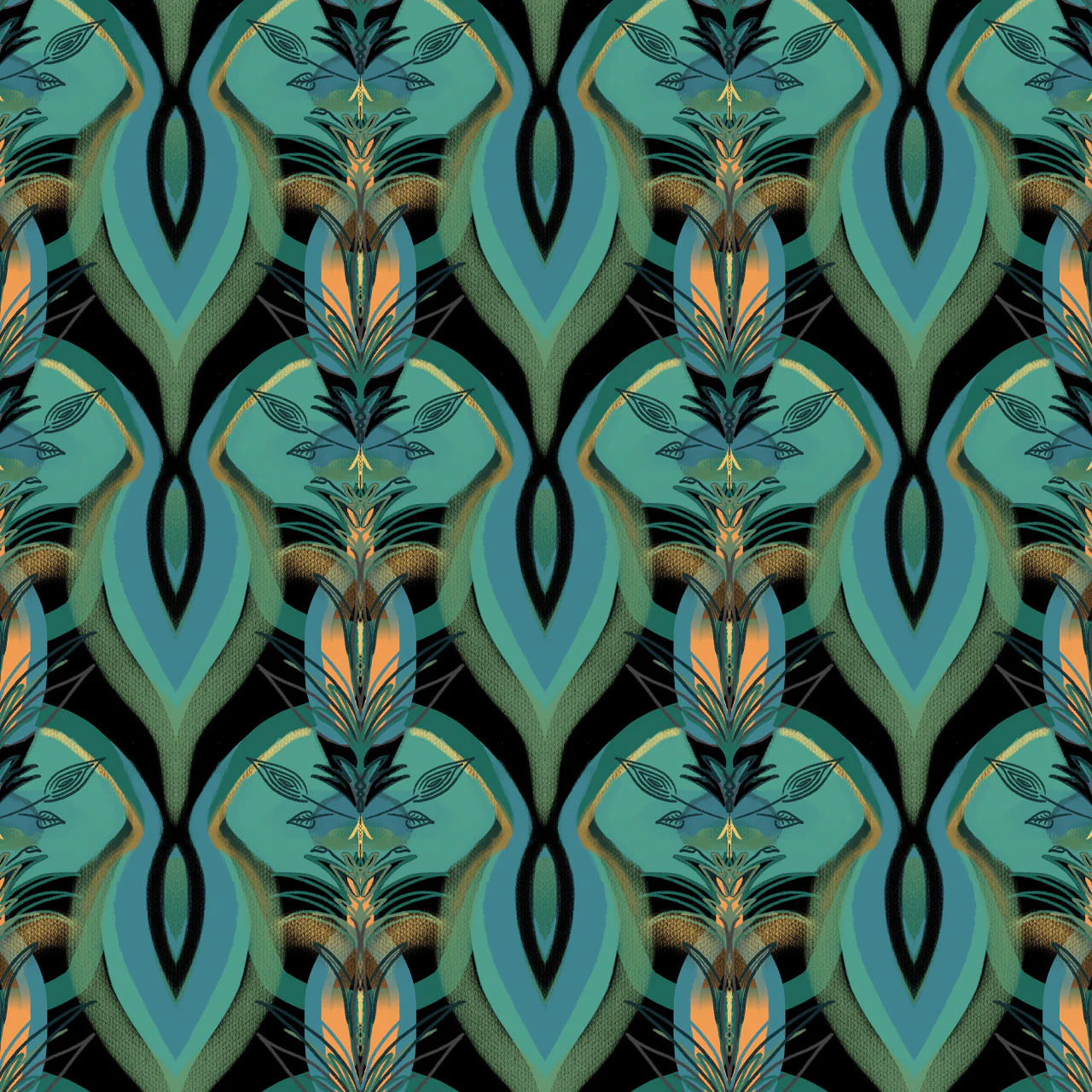 Soltar Ink Velvet Fabric Sample - Image 2