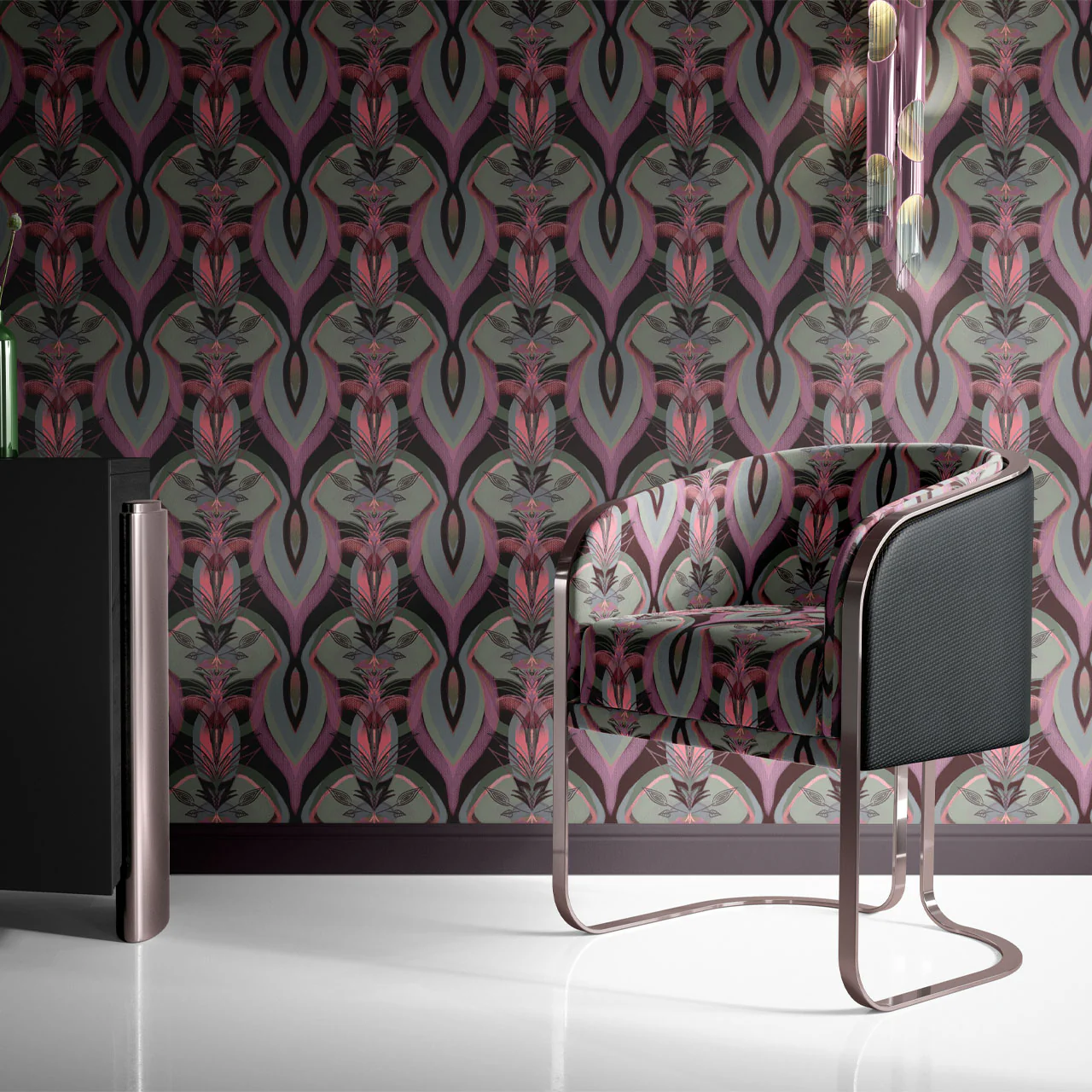 Soltar Raspberry Velvet Fabric - Image 4