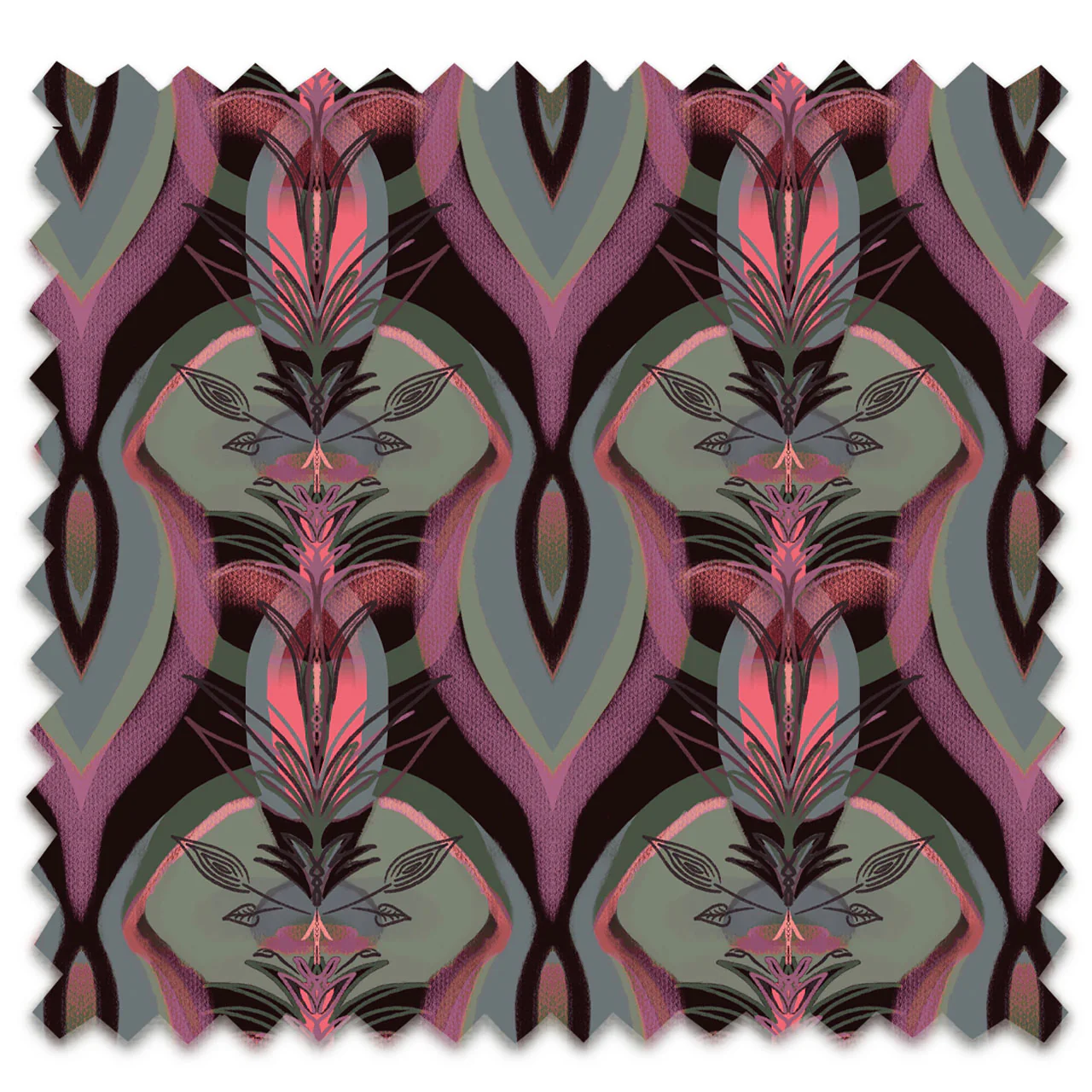 Soltar Raspberry Velvet Fabric Sample